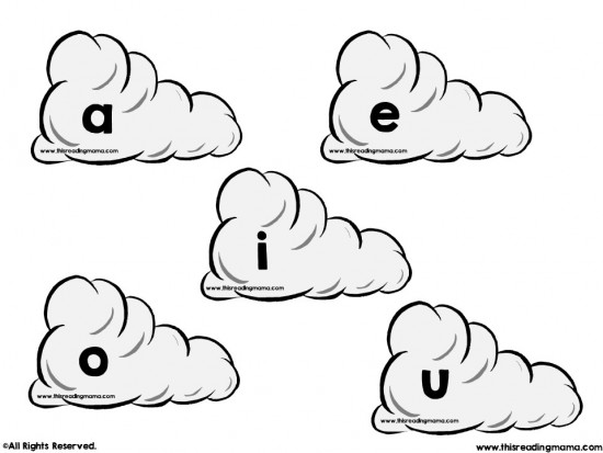 Short Vowel Sorting Clouds