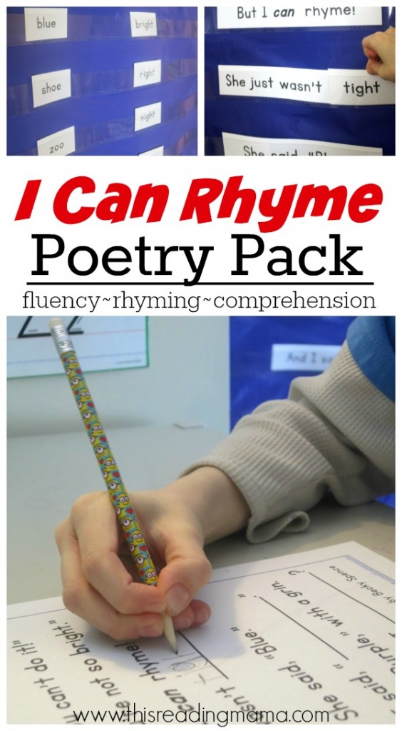 I Can Rhyme- FREE Poetry Pack - This Reading Mama