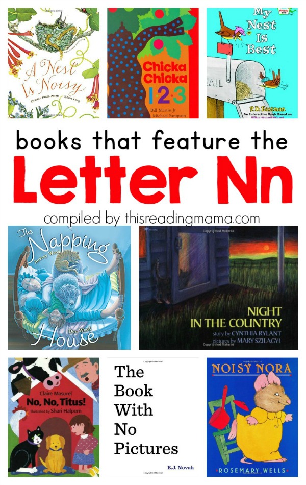 Book List for the Letter N - Books that Feature the Letter N - This Reading Mama
