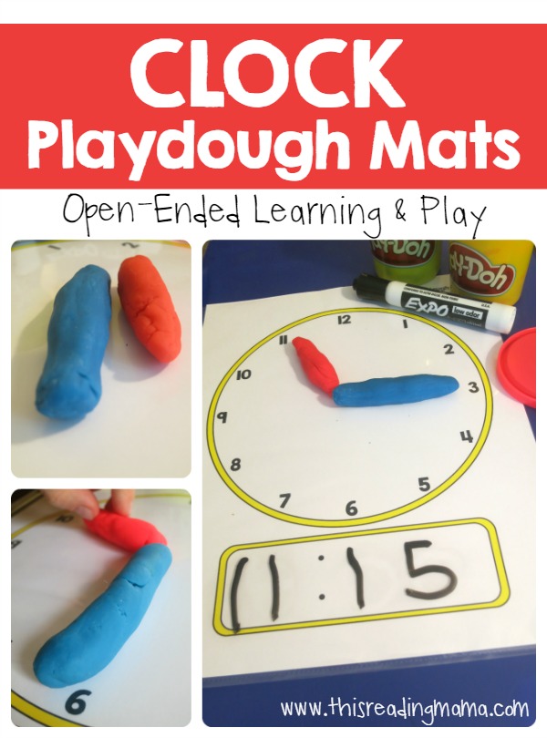 Telling Time – Clock Playdough Mats
