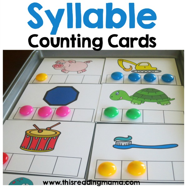 FREE Syllable Counting Cards from This Reading Mama