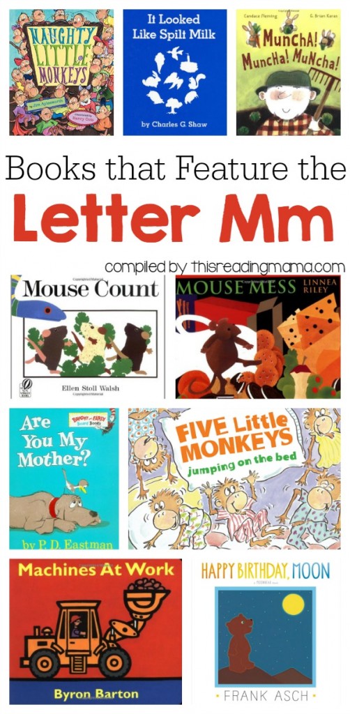 Letter M Book List - Books that Feature the Letter M - This Reading Mama