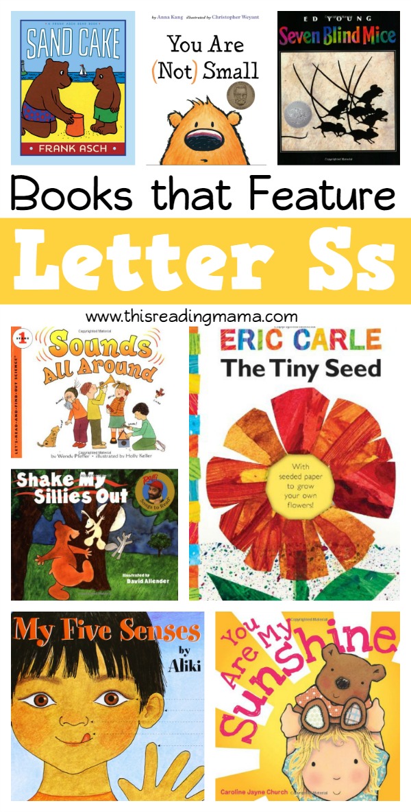 Books that Feature the Letter S - Book List for Letter S - This Reading Mama