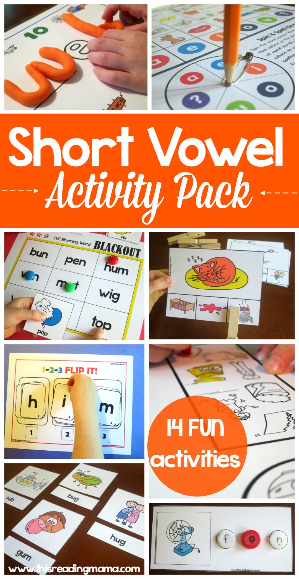Short Vowel Activity Pack - This Reading Mama