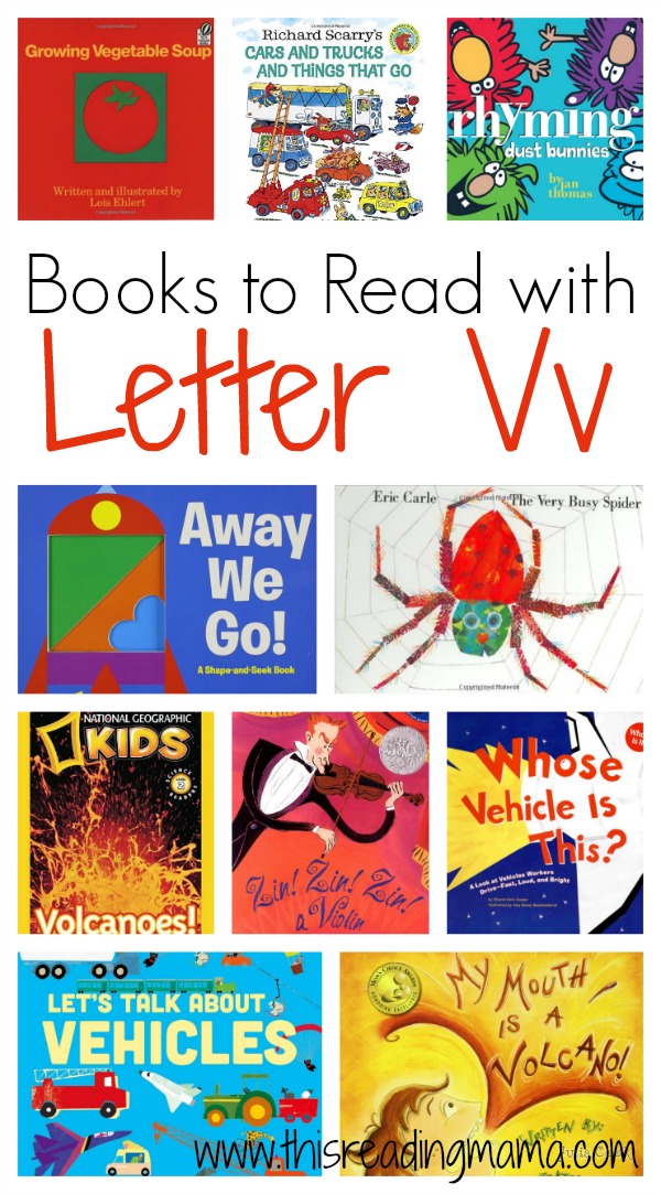 Books to Read with Letter V - Letter V Book List - This Reading Mama