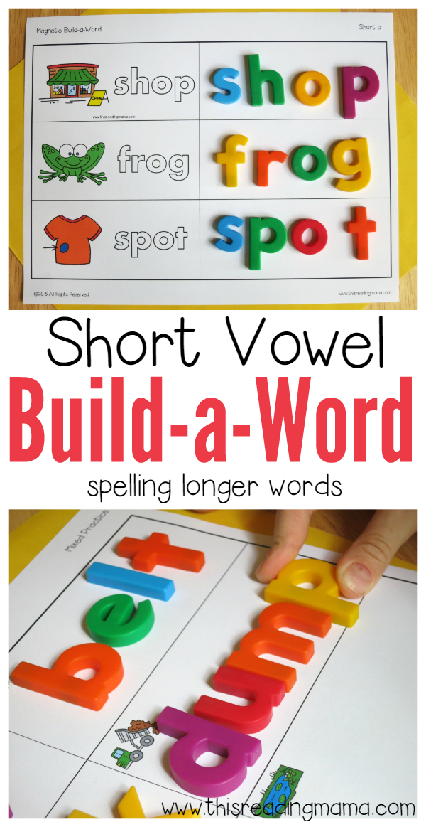 Building Short Vowel Words with Blends And Digraphs 