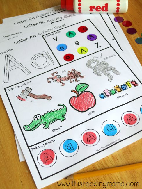 Free Letter a Worksheet Example from Alphabet Worksheets Pack | This Reading Mama