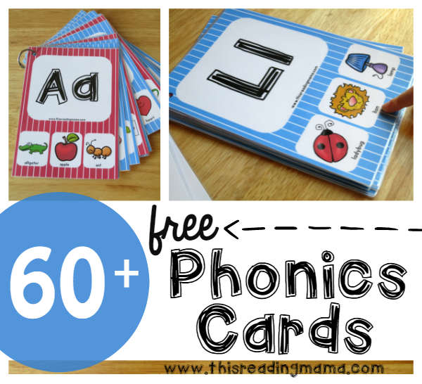 FREE Phonics Cards - Subscriber Freebie - This Reading Mama