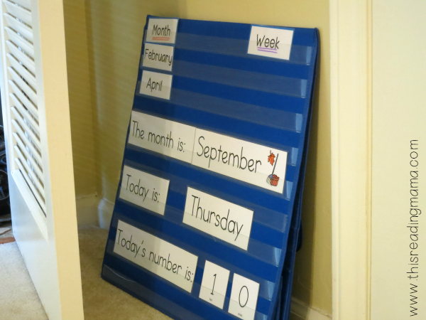 table top pocket chart store easily in small spaces