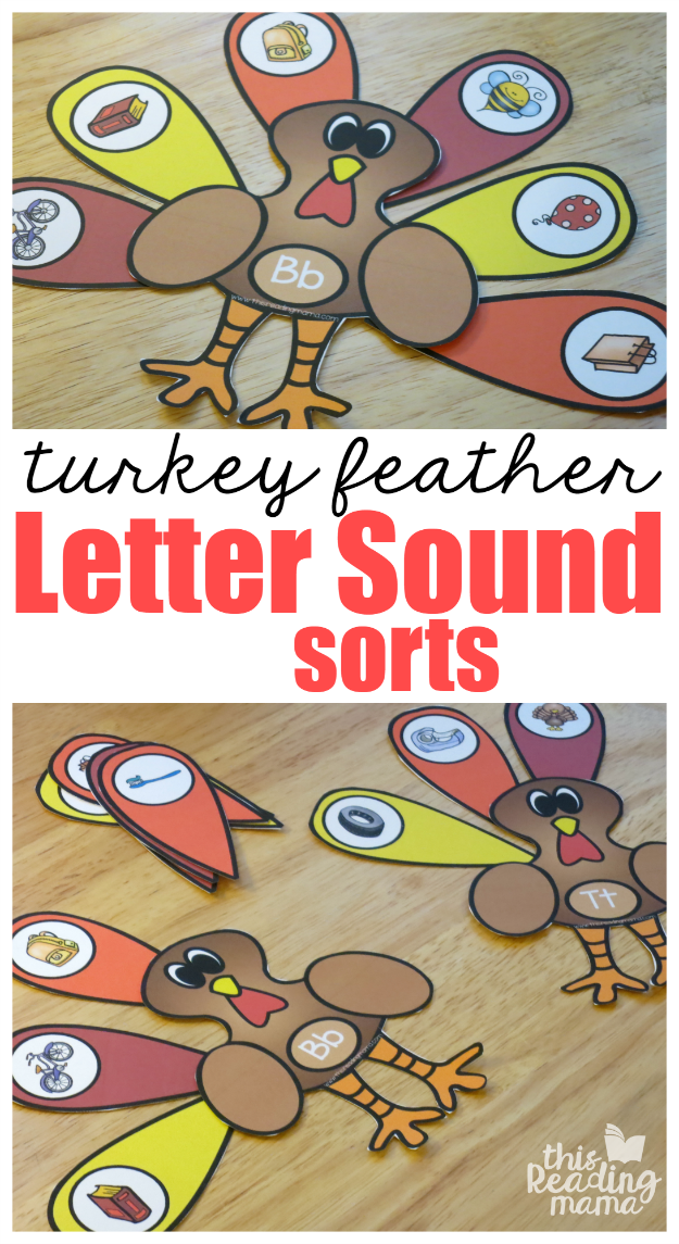 Turkey Beginning Letter Sound Sorts