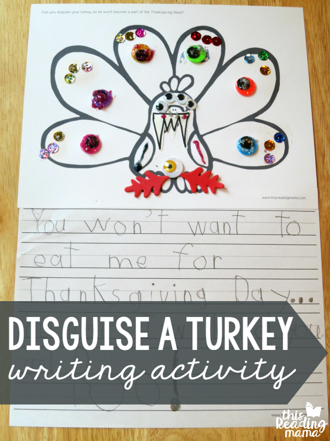 Disguise a Turkey Writing Activity with FREE Printables - This Reading Mama