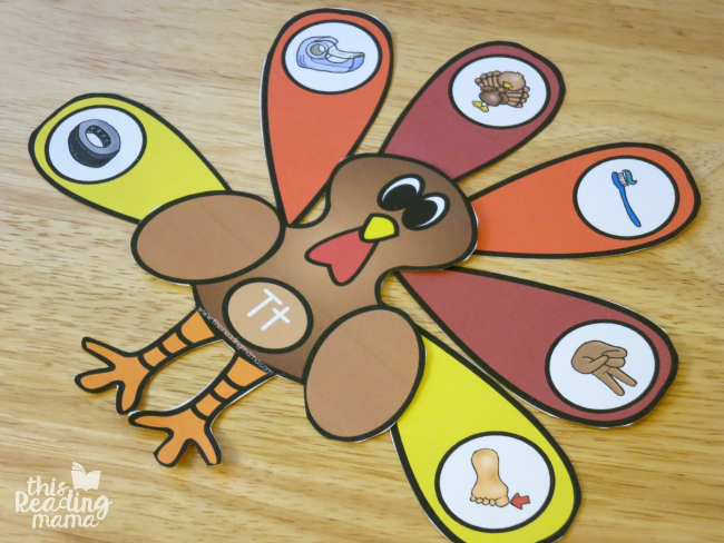 letter t turkey with letter t feathers