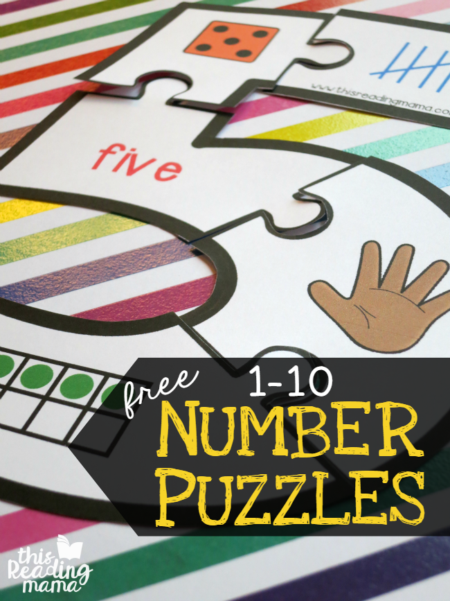 Printable Number Puzzles for 1-10 {FREE} - This Reading Mama