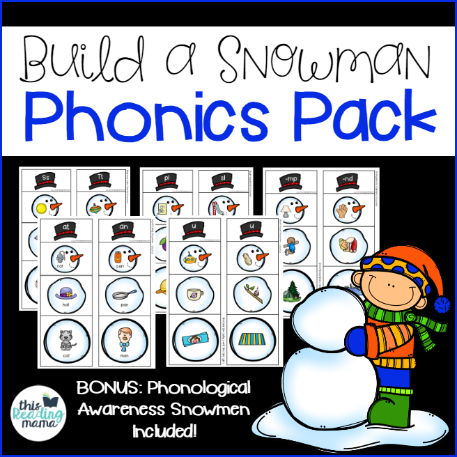 Build a Snowman Phonics Pack - This Reading Mama