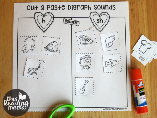 no prep digraph sorts for kids