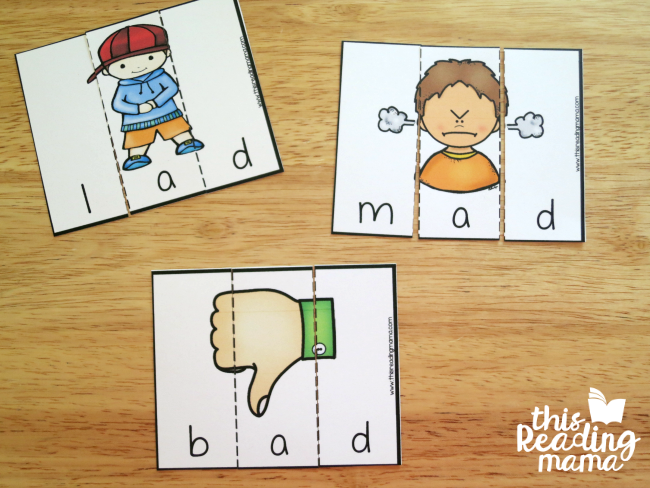 AD Word Family printable puzzles
