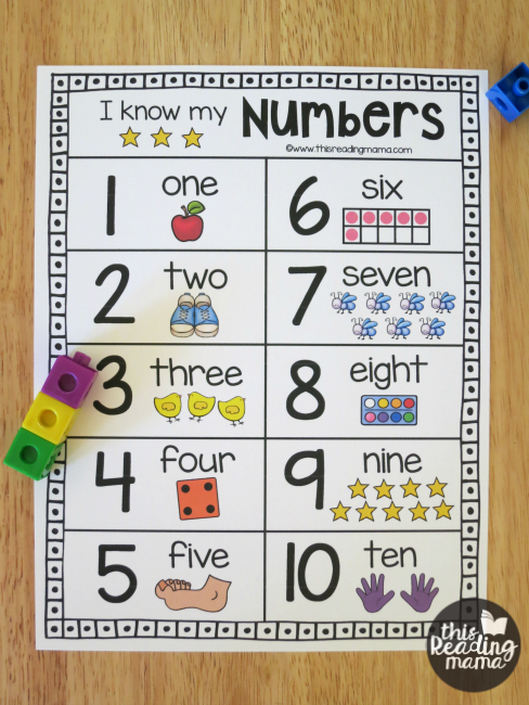 Printable Number Chart For Numbers 1 20 This Reading Mama