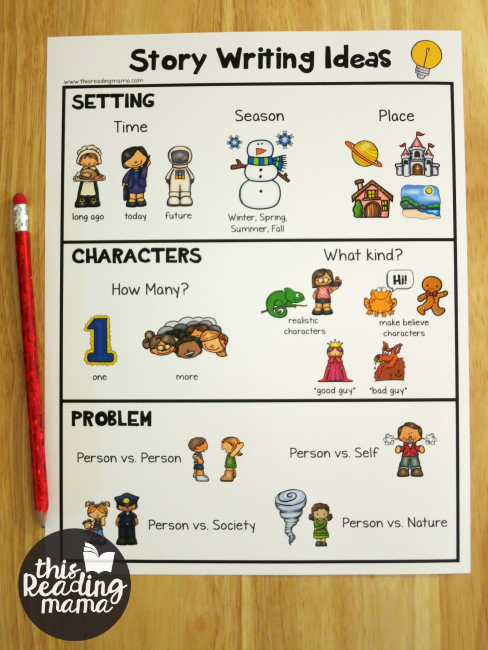 Story Writing Ideas Chart - This Reading Mama