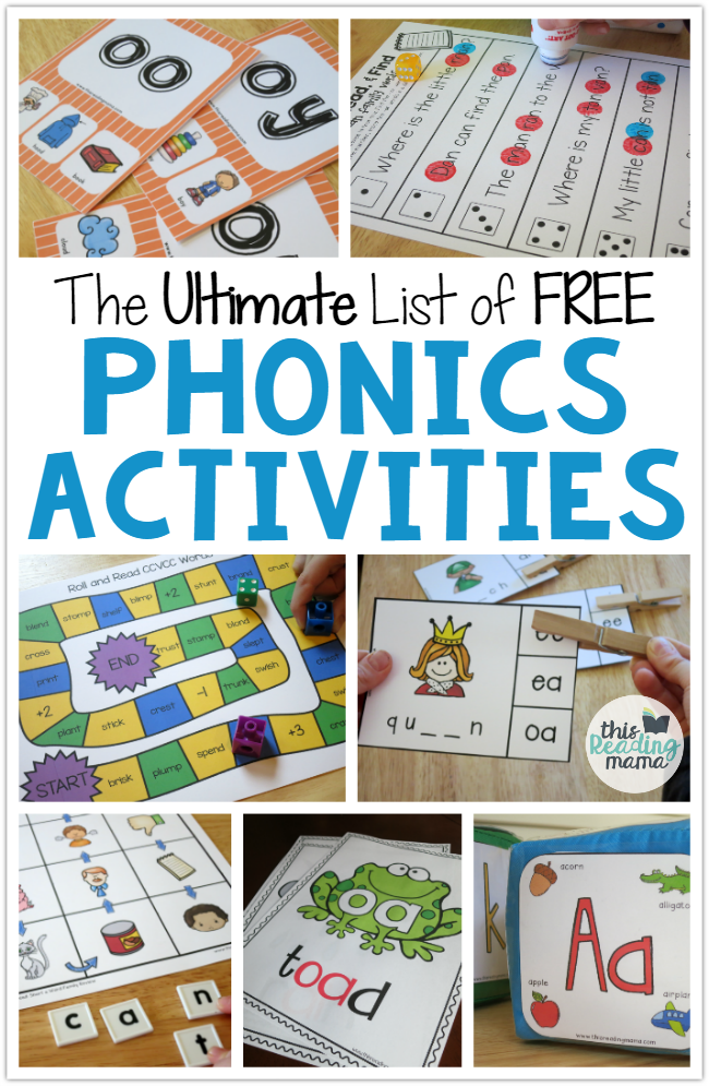 The Ultimate List Of Free Phonics Activities This Reading Mama