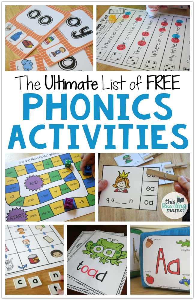 The ULTIMATE List Of FREE Phonics Activities This Reading Mama