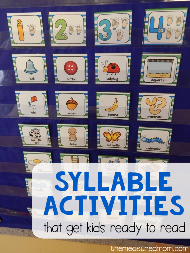 Counting Syllables Activities