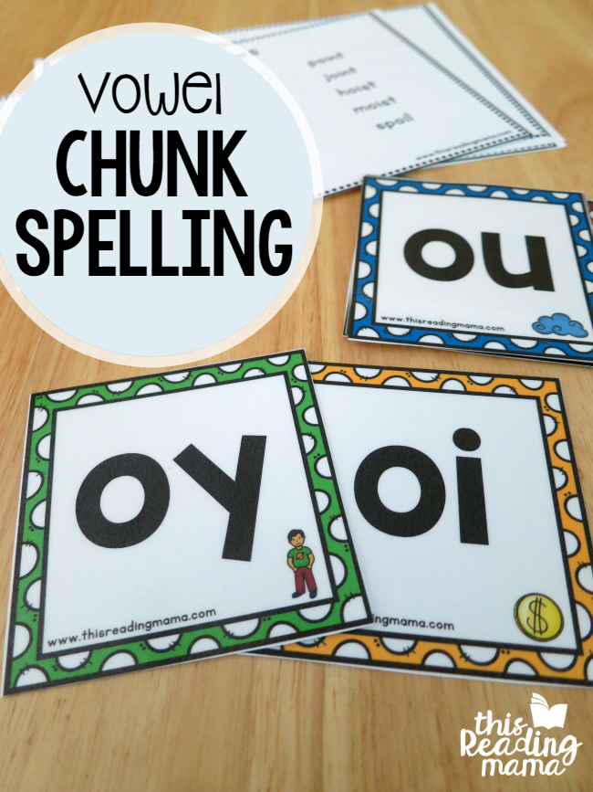 Free Vowel Chunk Spelling Cards and Word Lists - This Reading Mama