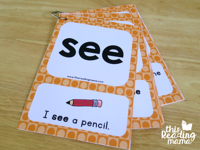 make a sight word sentence flip book for a center or for indivdual learners