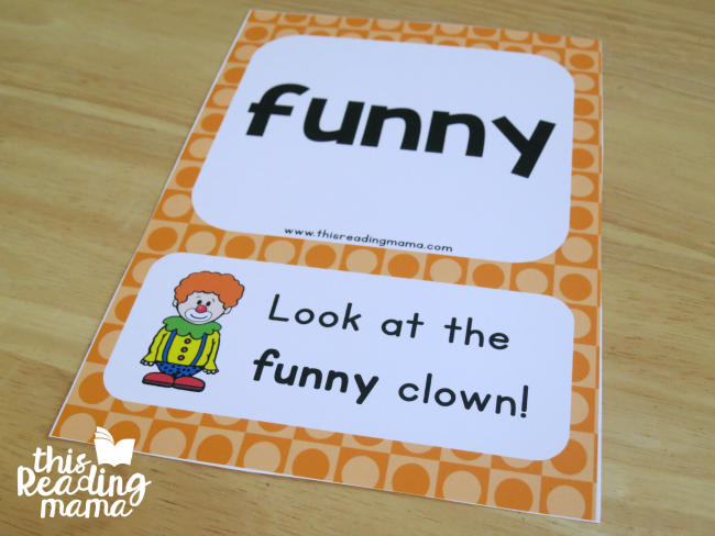 pictures help support reading with sight word sentence cards level 1