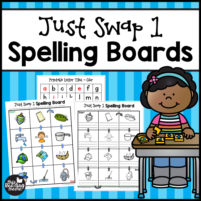Just Swap 1 Spelling Boards for Short Vowels - This Reading Mama