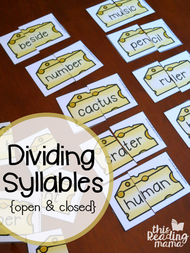 Dividing Syllables – Open and Closed Syllables