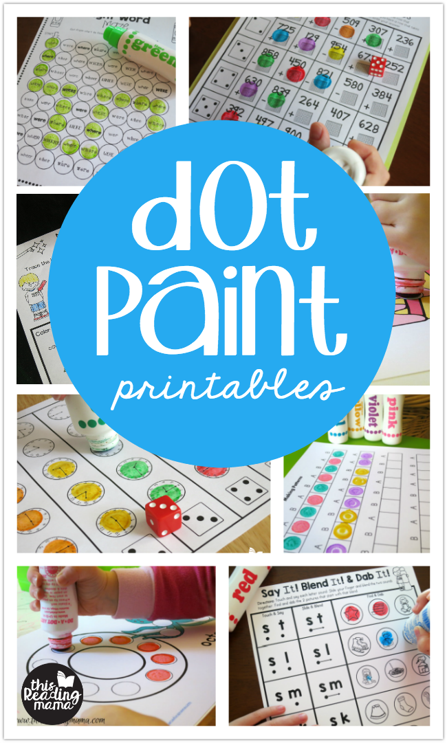Dot Paint Printables