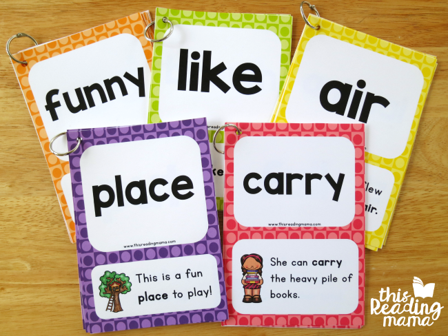 all five levels of sight word sentence cards - This Reading Mama