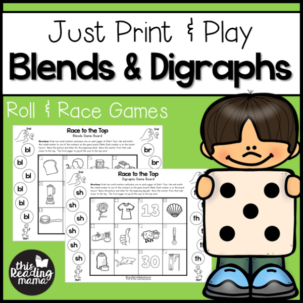 Print and Play Blends and Digraphs - This Reading Mama