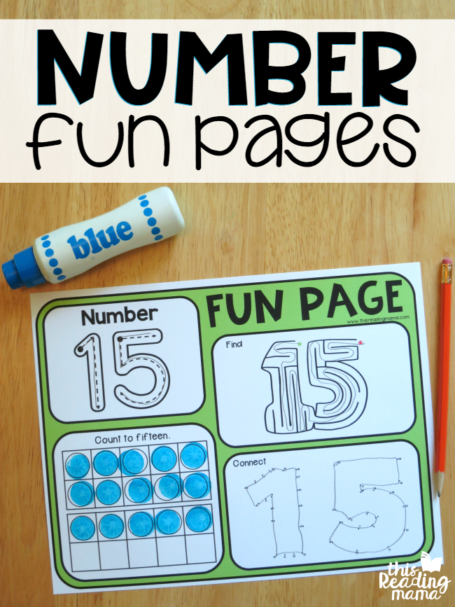 1-20 Number Fun Pages