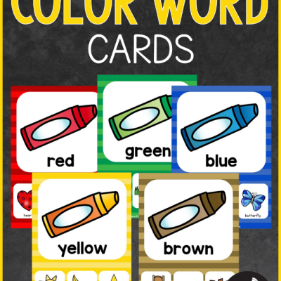 FREE Color Word Cards