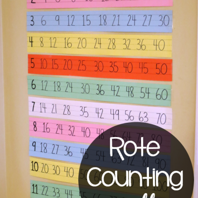 Rote Counting Wall with Sentence Strips