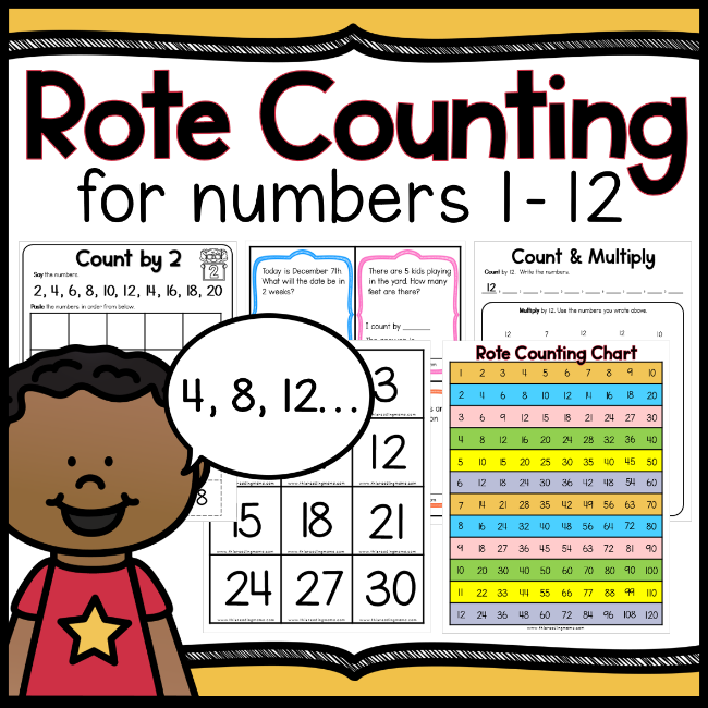 Rote Counting Wall with Sentence Strips - This Reading Mama