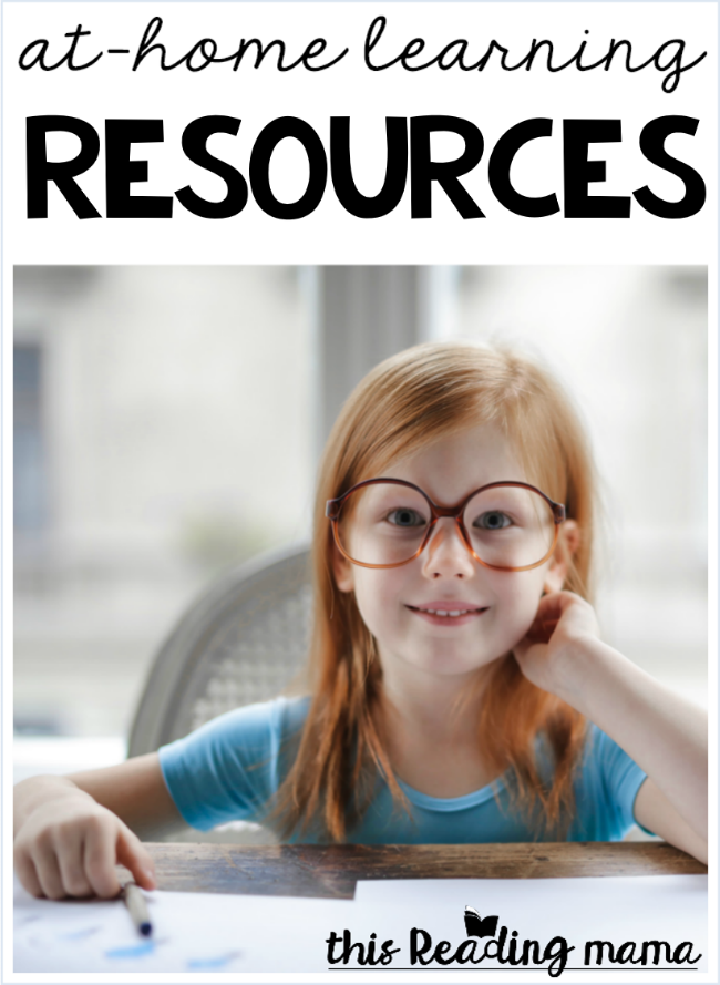 At-Home Learning Resources from This Reading Mama