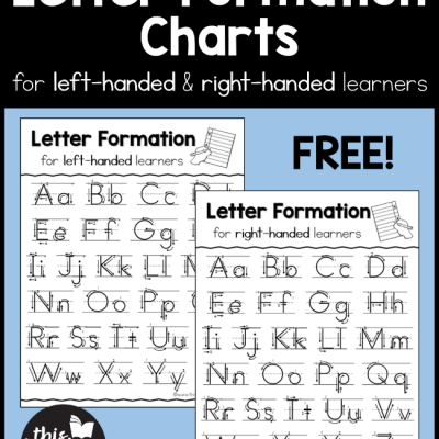 Letter Formation Charts {LH and RH}