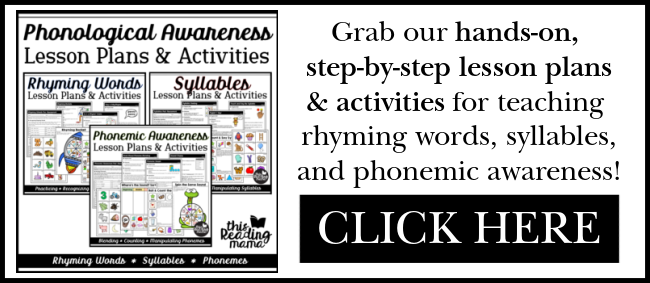 Phonological Awareness Lesson Plans Bundle - find it in my shop