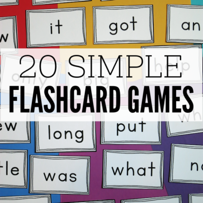 20 Simple Flashcard Games