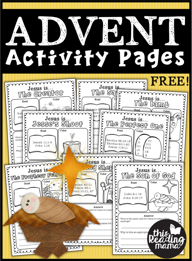 FREE Advent Activity Pages - This Reading Mama