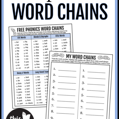FREE Phonics Word Chains