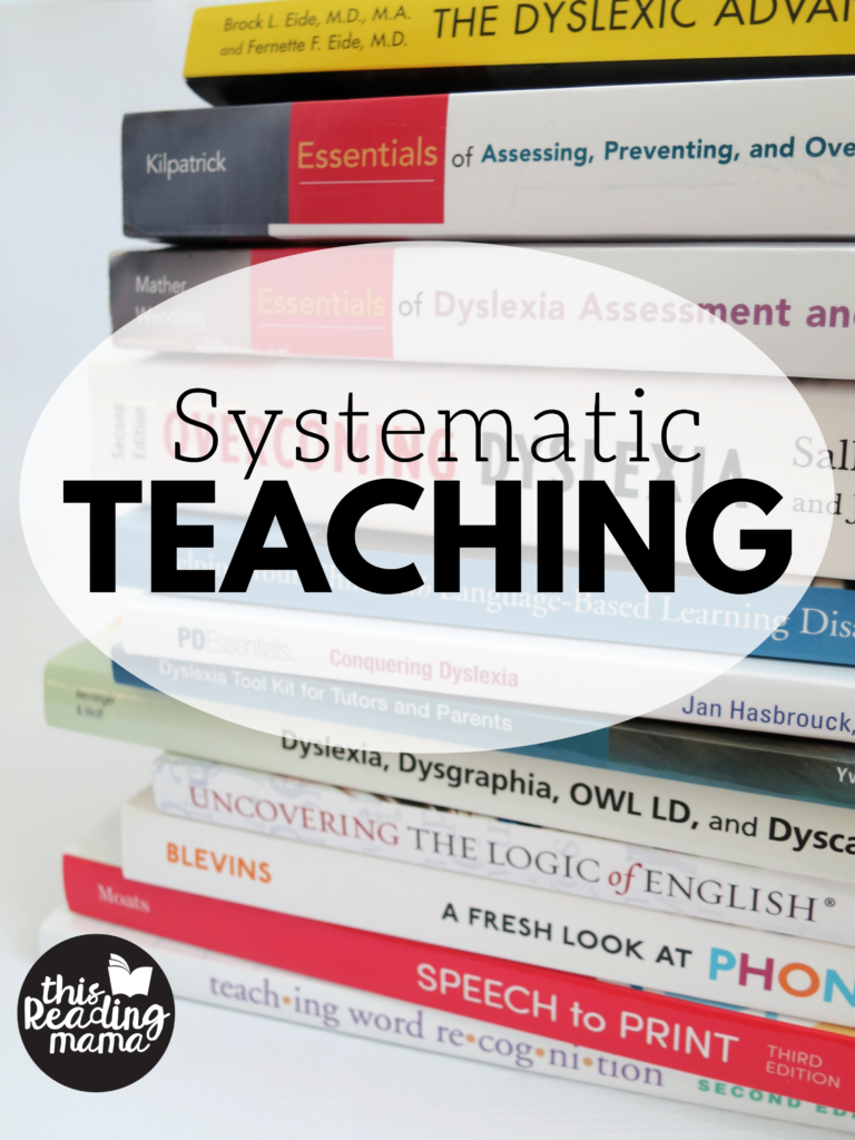 Using Systematic Teaching - This Reading Mama