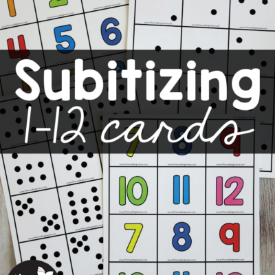 Subitizing Cards {Numbers 1-12}
