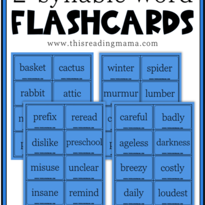 Two-Syllable Words Flashcards