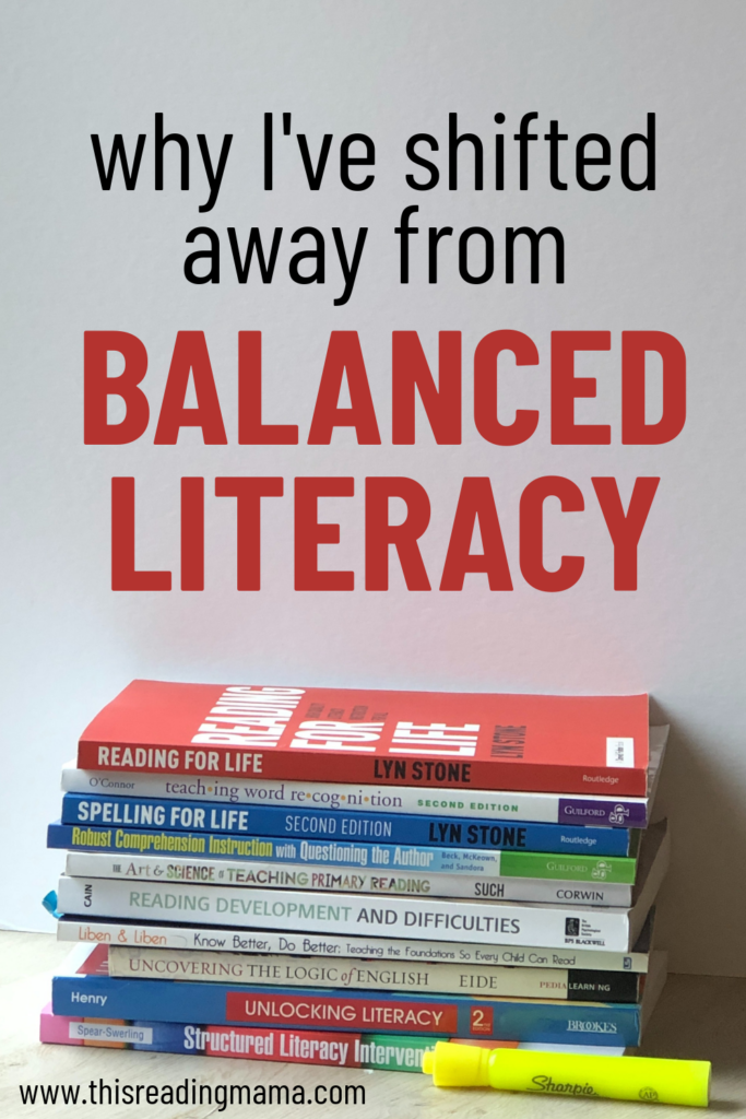 Why I've Shifted Away from Balanced Literacy - This Reading Mama