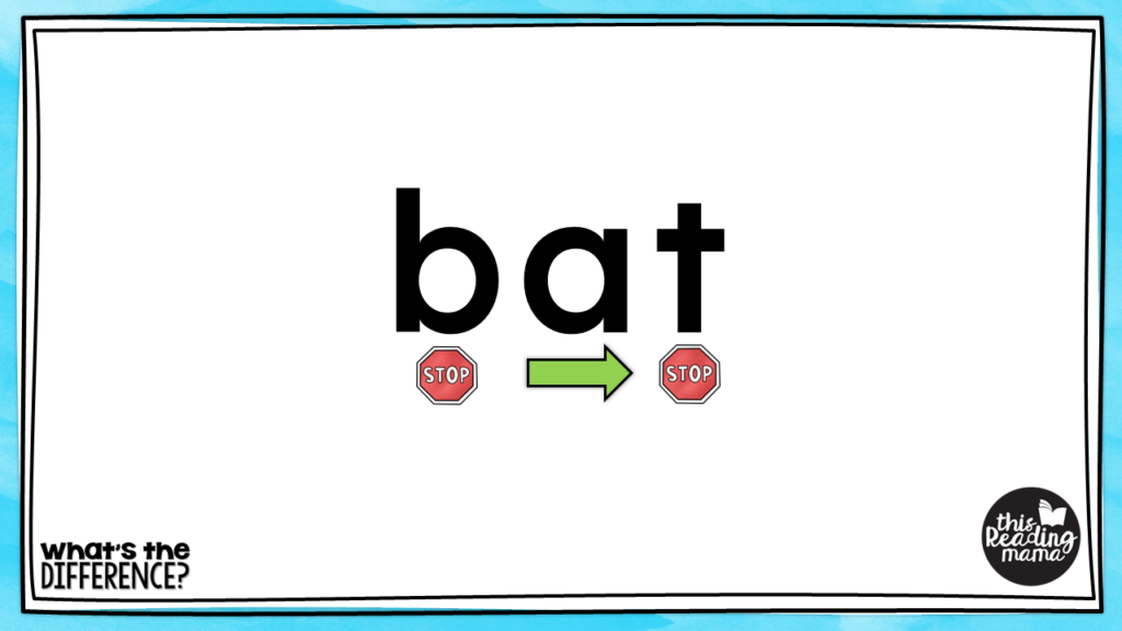 bat - learning about continuous and stop sounds