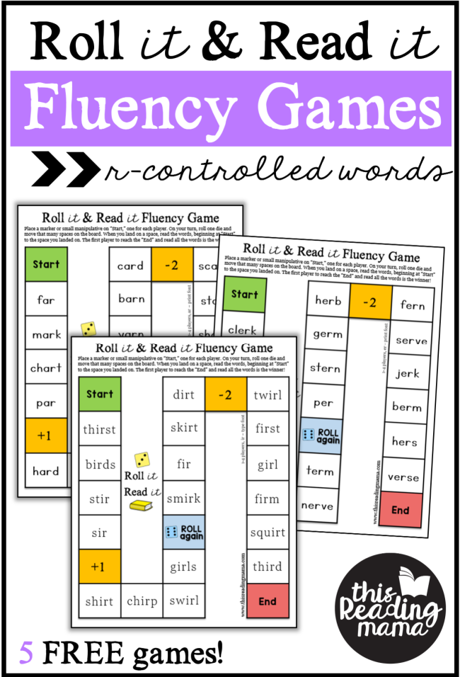 Bossy R Fluency Games - This Reading Mama