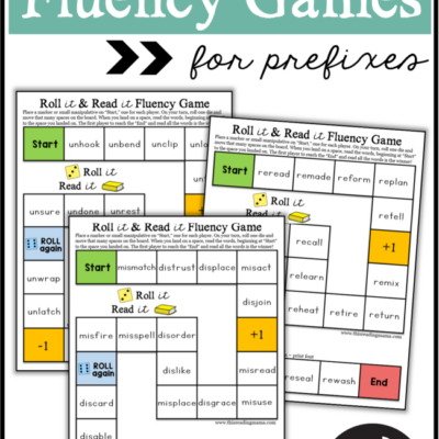 FREE Prefixes Fluency Games